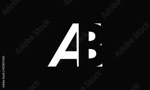 AB Letter Logo Alphabet Design Icon Vector Symbol, Vector 