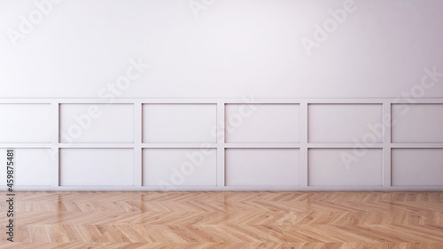 Empty room with Wall Background. 3D illustration  3D rendering  