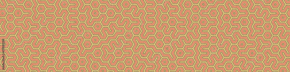 Colour Hexagon Tile Connection art background design illustration Colour Hexagon Tile Connection art background design illustration