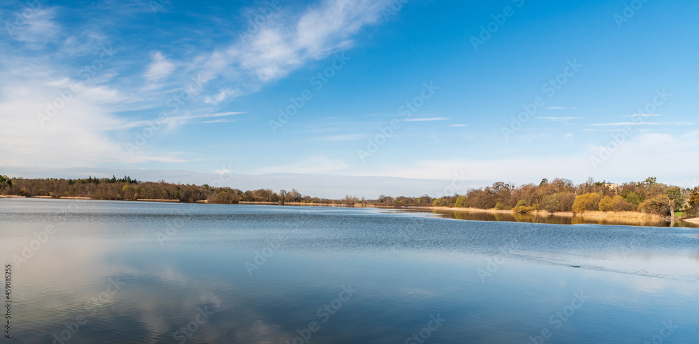 Prostredni rybnik pond near Lednice village in Czech republic