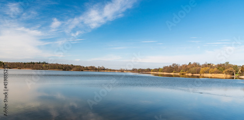 Prostredni rybnik pond near Lednice village in Czech republic