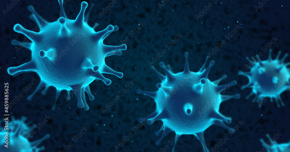Coronavirus, virus infection cencept of 3D rendering Coronavirus, virus infection cencept of 3D rendering