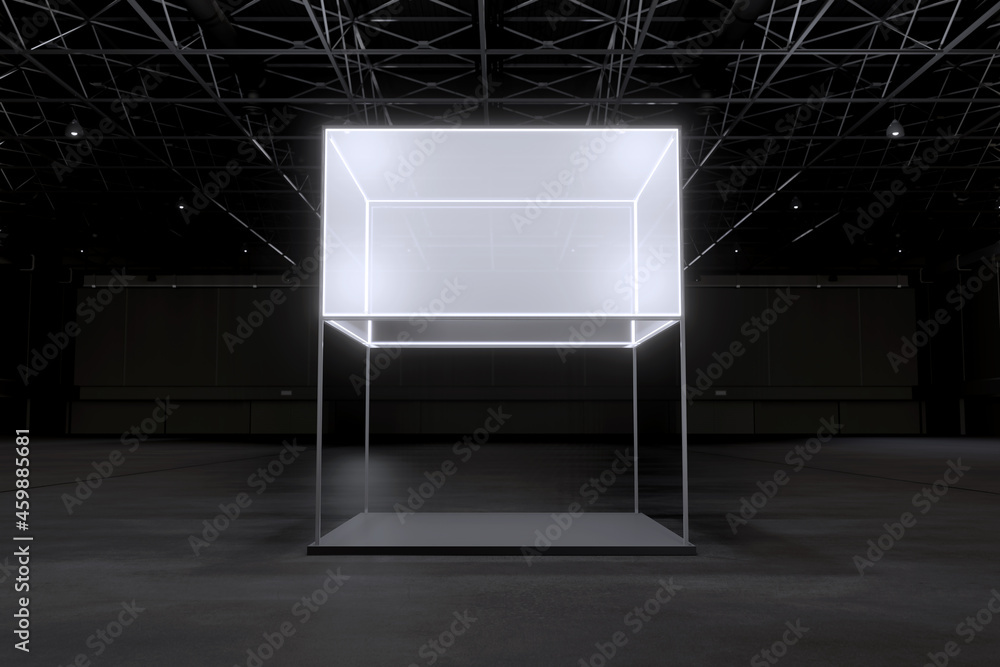 Exhibition stand for mockup and Corporate identity,Display design.Empty ...