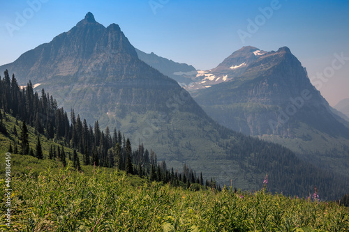 Mountain Views from Going to the Sun Road, Glacier National Park, Montana