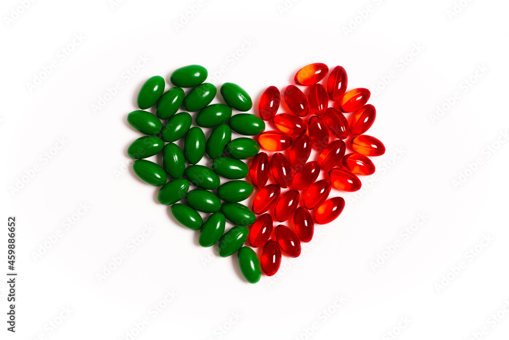 a variety of medicinal capsules for female and male health, biodegradable supplements and vitamins for heart health and contraceptives isolated on a white background tablets and medications a variety of medicinal capsules for female and male health, biodegradable supplements and vitamins for heart health and contraceptives isolated on a white background tablets and medications