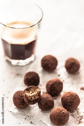 homemade vegan truffles