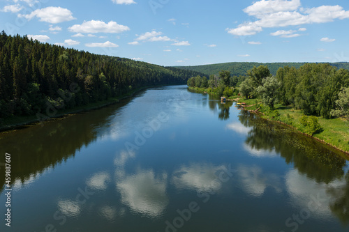 Ufa river near the village of Sarana in the Sverdlovsk Oblast, Russia