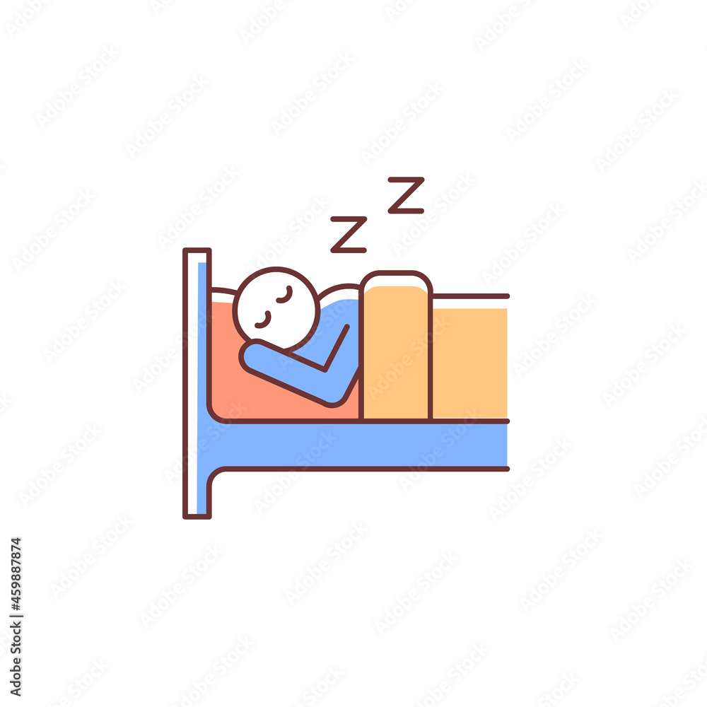 Idiom Sleep On It Vector Illustration Cartoondealercom