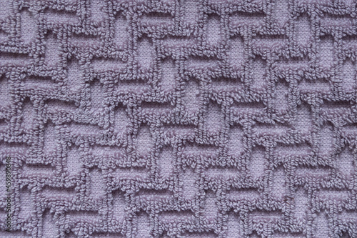 Close-up terry cloth. The texture of a towel, a bathrobe.