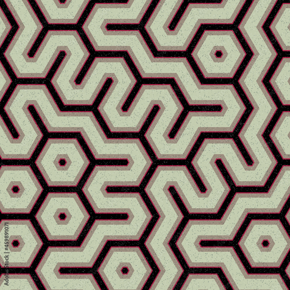 Colour Hexagon Tile Connection art background design illustration Colour Hexagon Tile Connection art background design illustration