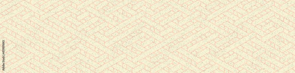 Fototapeta premium Colour Hexagon Tile Connection art background design illustration