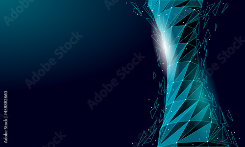 Tornado cyclone swirl 3D render. Isolated texture mesh element. Scary danger extreme weather disaster climatic problem. Ecology planet global warming vector illustration