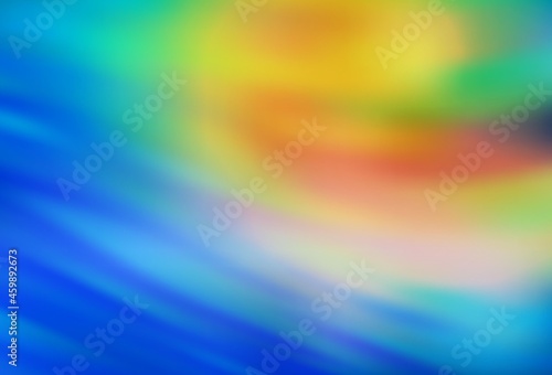 Light Blue, Green vector pattern with bent lines.