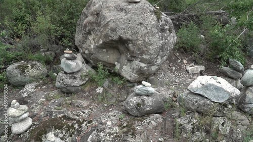 the nature of the Altai mountains in the summer periud