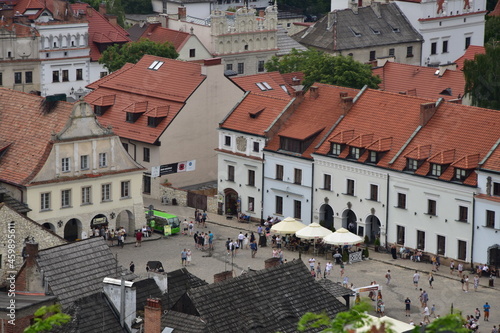 Kazimierz Dolny widok na Rynek z Góry Trzech Krzyży