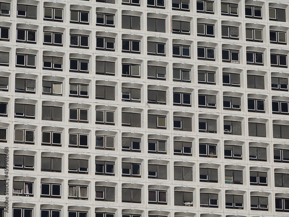Facade with multiple windows of a building. Marseille. Facade with multiple windows of a building. Marseille.