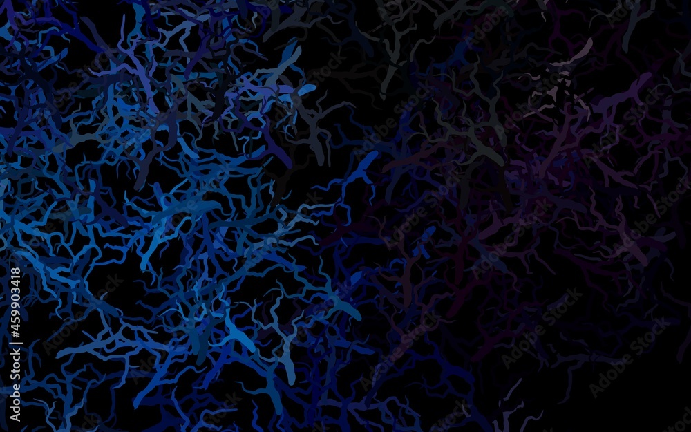 Dark BLUE vector elegant wallpaper with leaves, branches. Dark BLUE vector elegant wallpaper with leaves, branches.