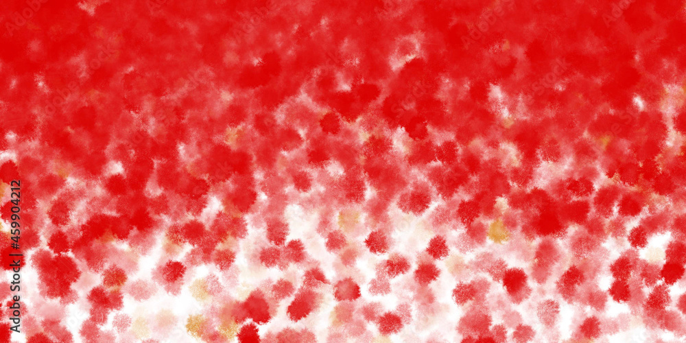 red background with bubbles