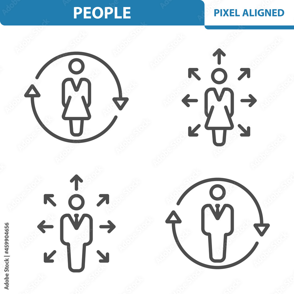 Fototapeta premium People Icons