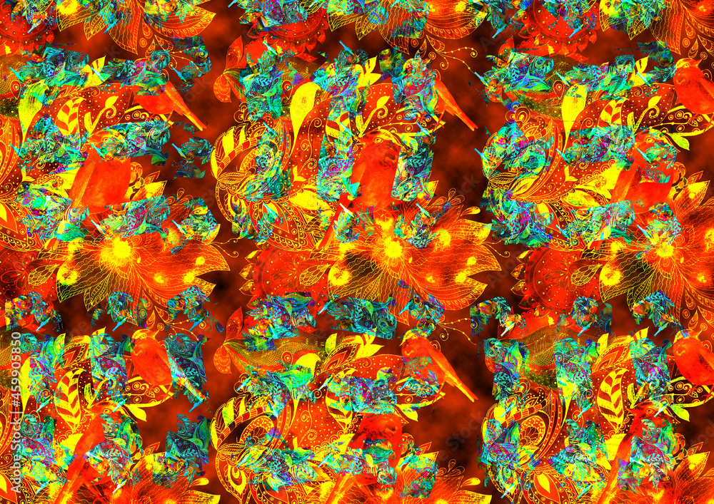 Fototapeta premium mixed color backraund pattern work