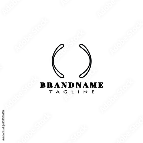 brackets logo cartoon icon design template black isolated vector style