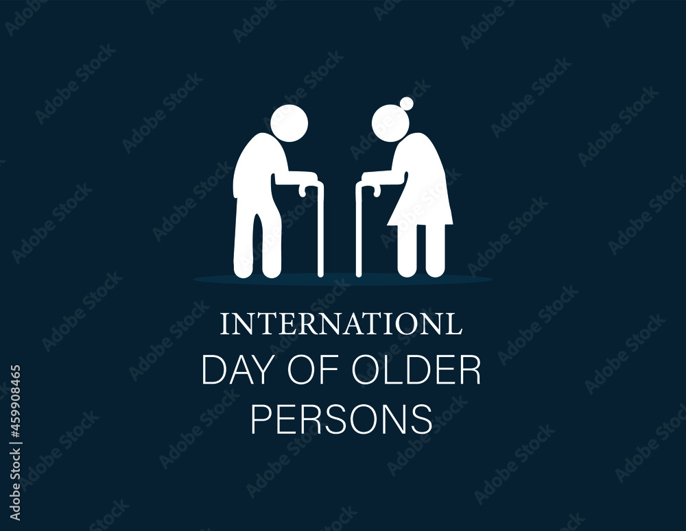 international day of older persons . on 1 october . vector illustration ...