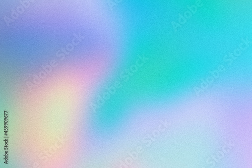 Abstract pastel holographic blurred grainy gradient background texture. Colorful digital grain soft noise effect pattern. Lo-fi multicolor vintage retro design. photo