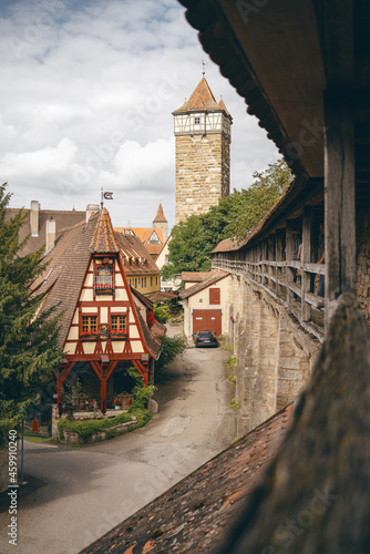 Stadtmauer in Rothenburg ob der Tauber photo