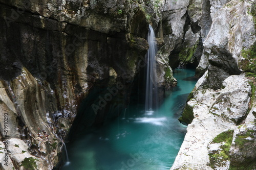 Wasserfall Felsen Kroatien Langzeitbelichtung 