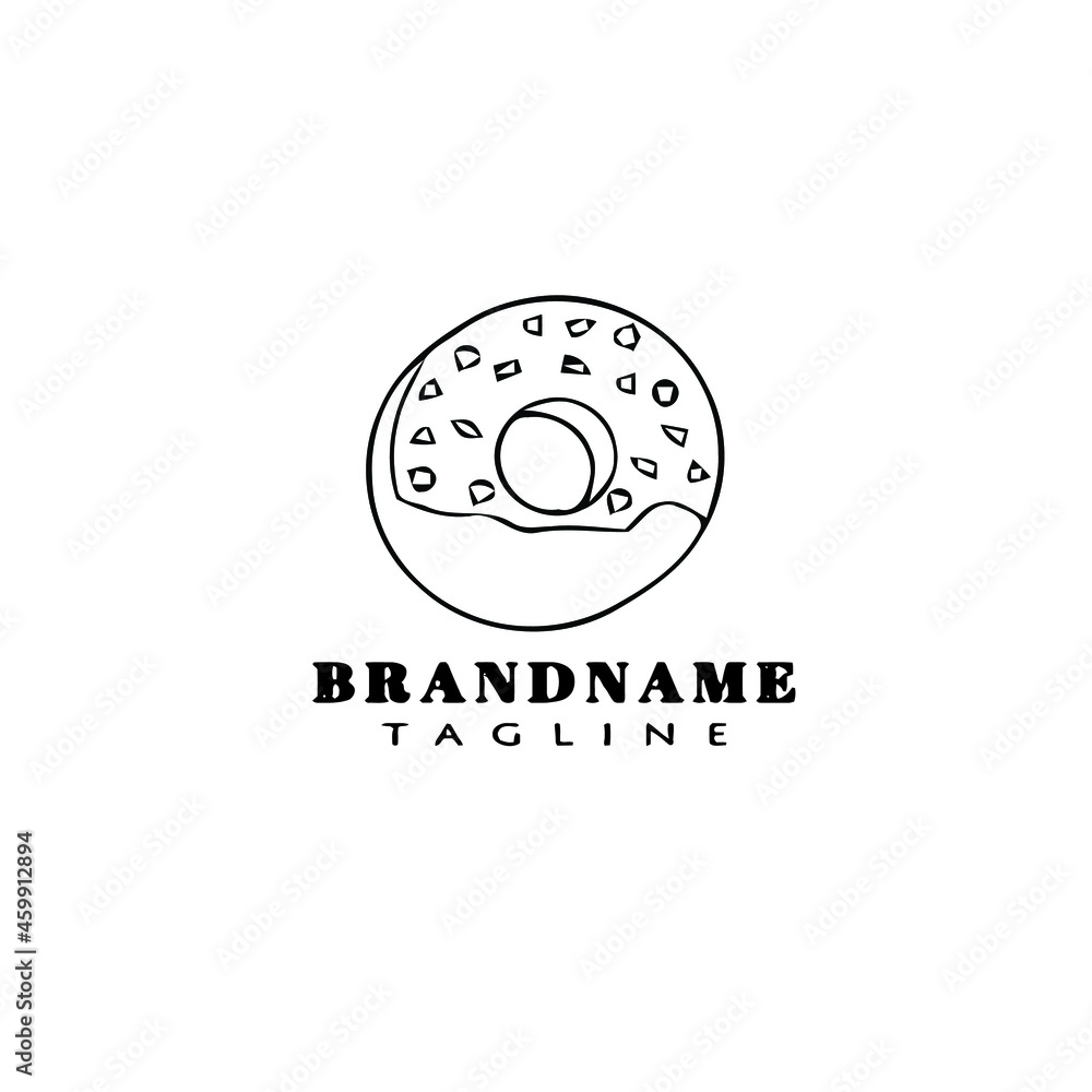 donuts logo icon cartoon design template vector donuts logo icon cartoon design template vector