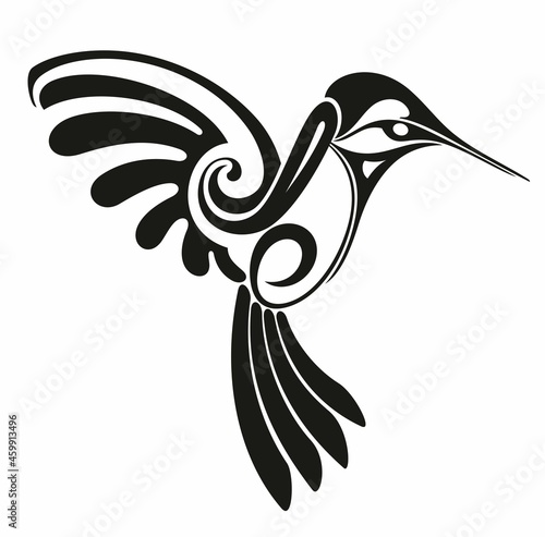 Colibri logo design. Bird symbol