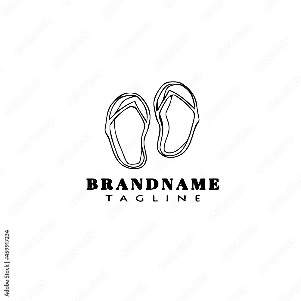 flip flop shoe logo icon design template vector flip flop shoe logo icon design template vector