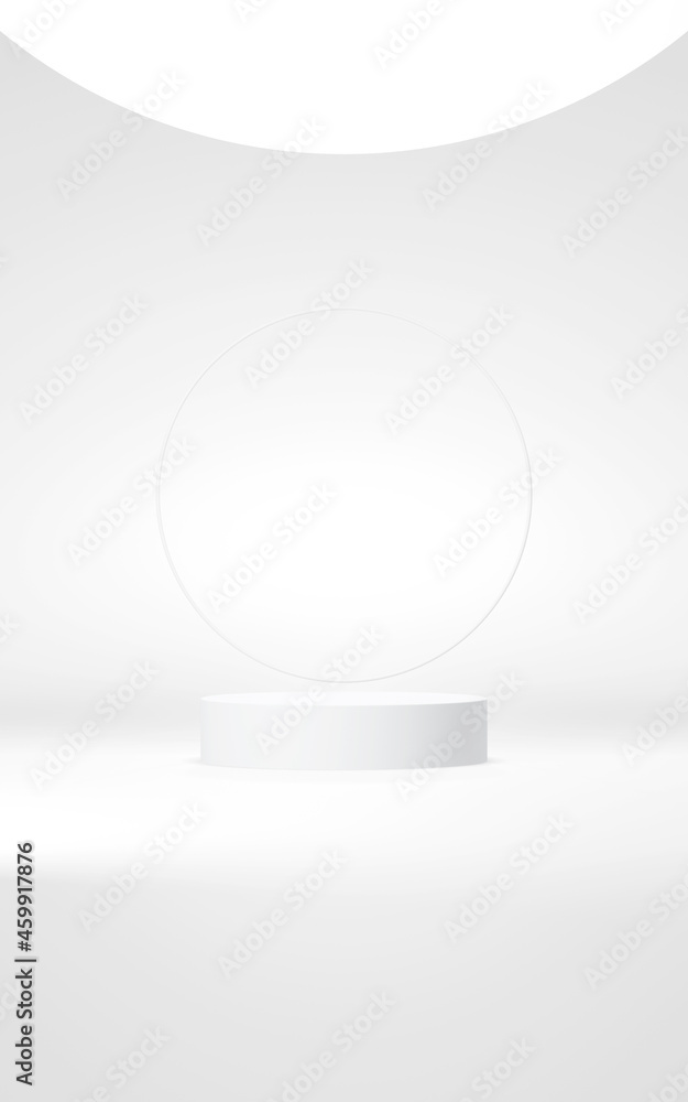 Podium abstract background. Geometric shape.Vertical white colors scene. Minimal 3d rendering. Scene with geometrical background. 3d render Podium abstract background. Geometric shape.Vertical white colors scene. Minimal 3d rendering. Scene with geometrical background. 3d render