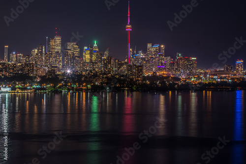 Canvas Print Toronto in night time
