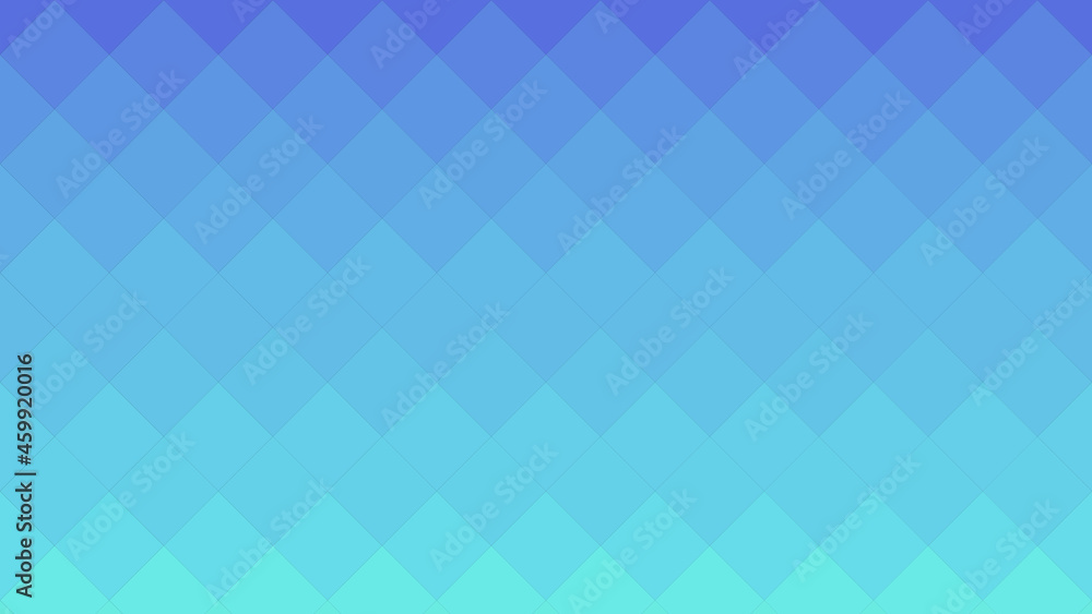 Gradient smooth background. Rhombic background. Background with smooth color change. Violet-turquoise pattern. Geometric gradient. Abstract geometric pattern. Rhombic wallpaper. 3d rendering.