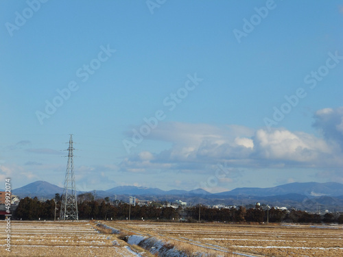 landscape with snow