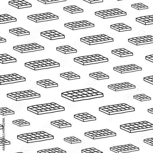 Seamless pattern with chocolate bars.