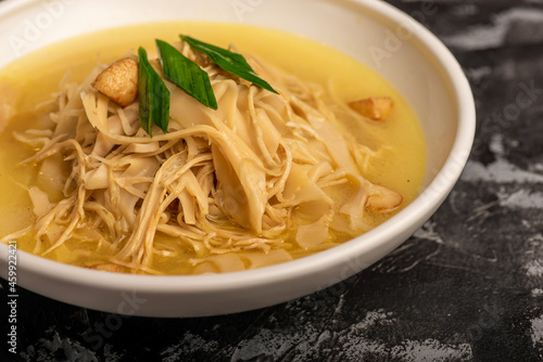 Traditional Chinese banquet dishes, stir fried dried bamboo shoots