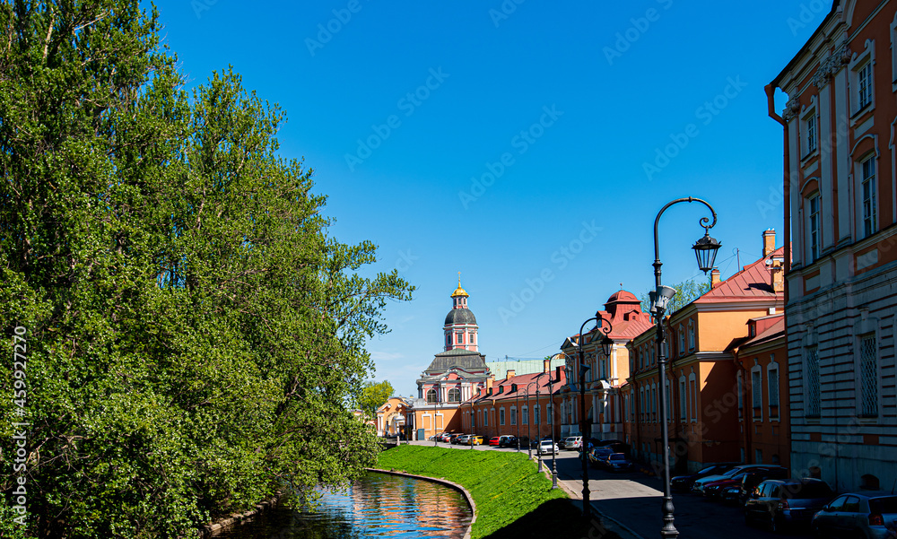 Saint Alexander Nevsky Monastery. Historical complex with beautiful ...