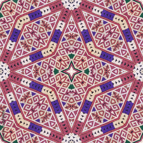 Seamless kaleidoscope or endless pattern for ceramic tile, wallpaper, linoleum, textile, web page background used