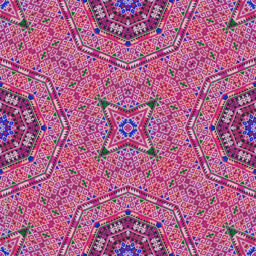 Seamless kaleidoscope or endless pattern for ceramic tile, wallpaper, linoleum, textile, web page background used