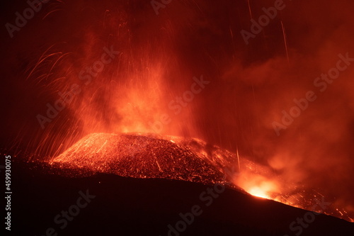 Volcanic eruption in La Palma Canary Islands 2021