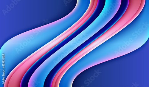 Modern futuristic abstract light gradient purple blue pink colored creative dynamic background for social media banners