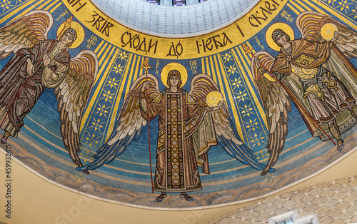 Archangel Gabriel. Mosaic icon
