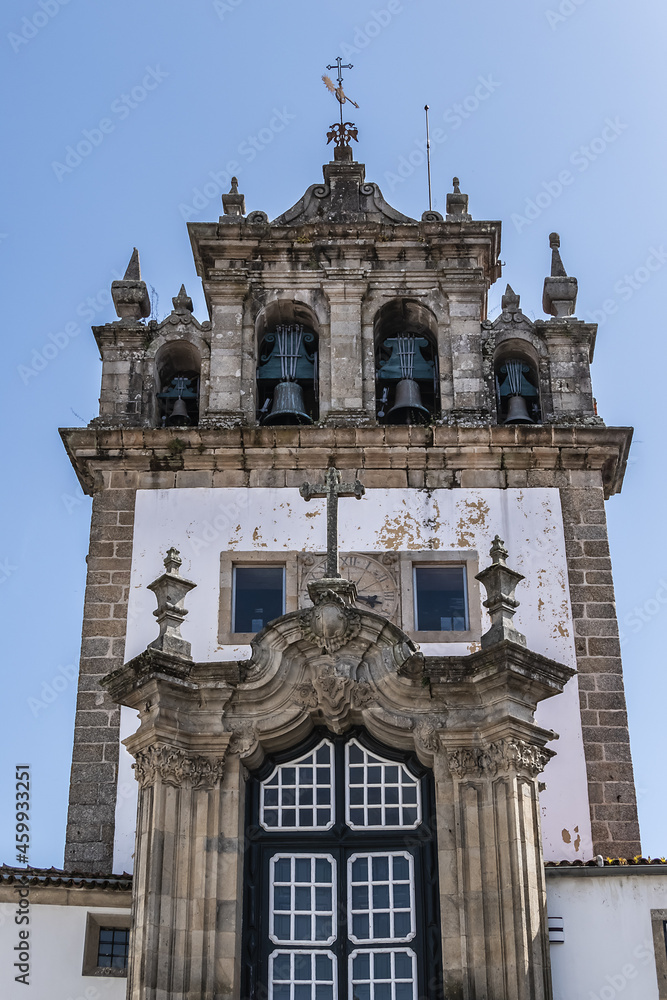 Assumption of Virgin Church (Capela da Nossa Senhora da Torre) built between 1756 and 1759, dedicated to Nossa Senhora da Ponte. Braga, Portugal.