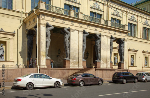 St. Petersburg. Atlanteans near the building of the New Hermitage © skif55