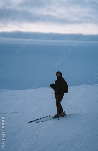 Russian ski resort snowy winter snowy mountains