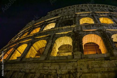 Night view at Colosseum in ...