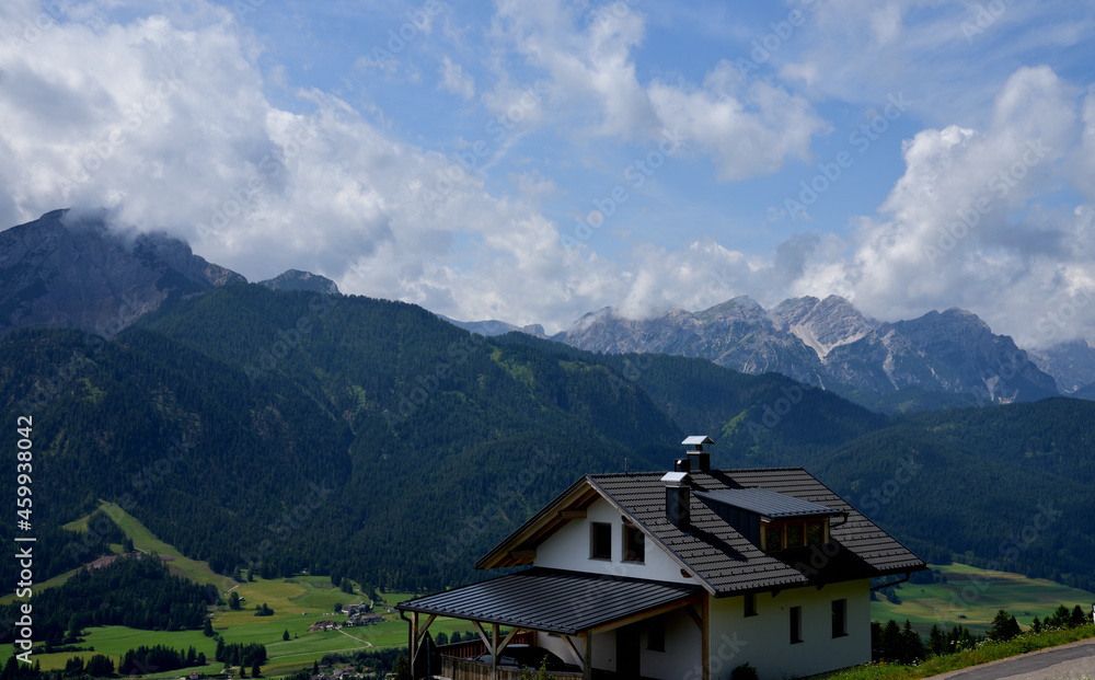 Mount Serla and the Fanes Alps seen from Dobbiaco Mount Serla and the Fanes Alps seen from Dobbiaco
