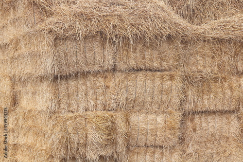 Natural golden background with straw in haystack